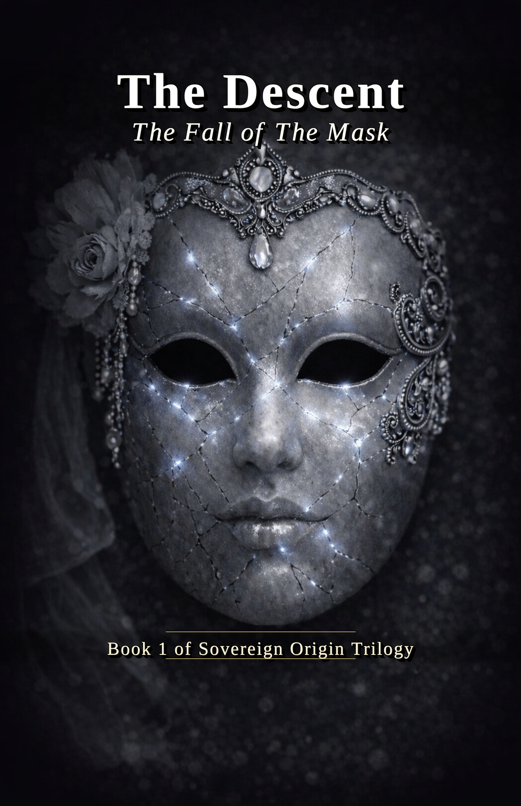 The Descent: The Fall of the Mask — Book One of The Sovereign Origin Trilogy, front cover.