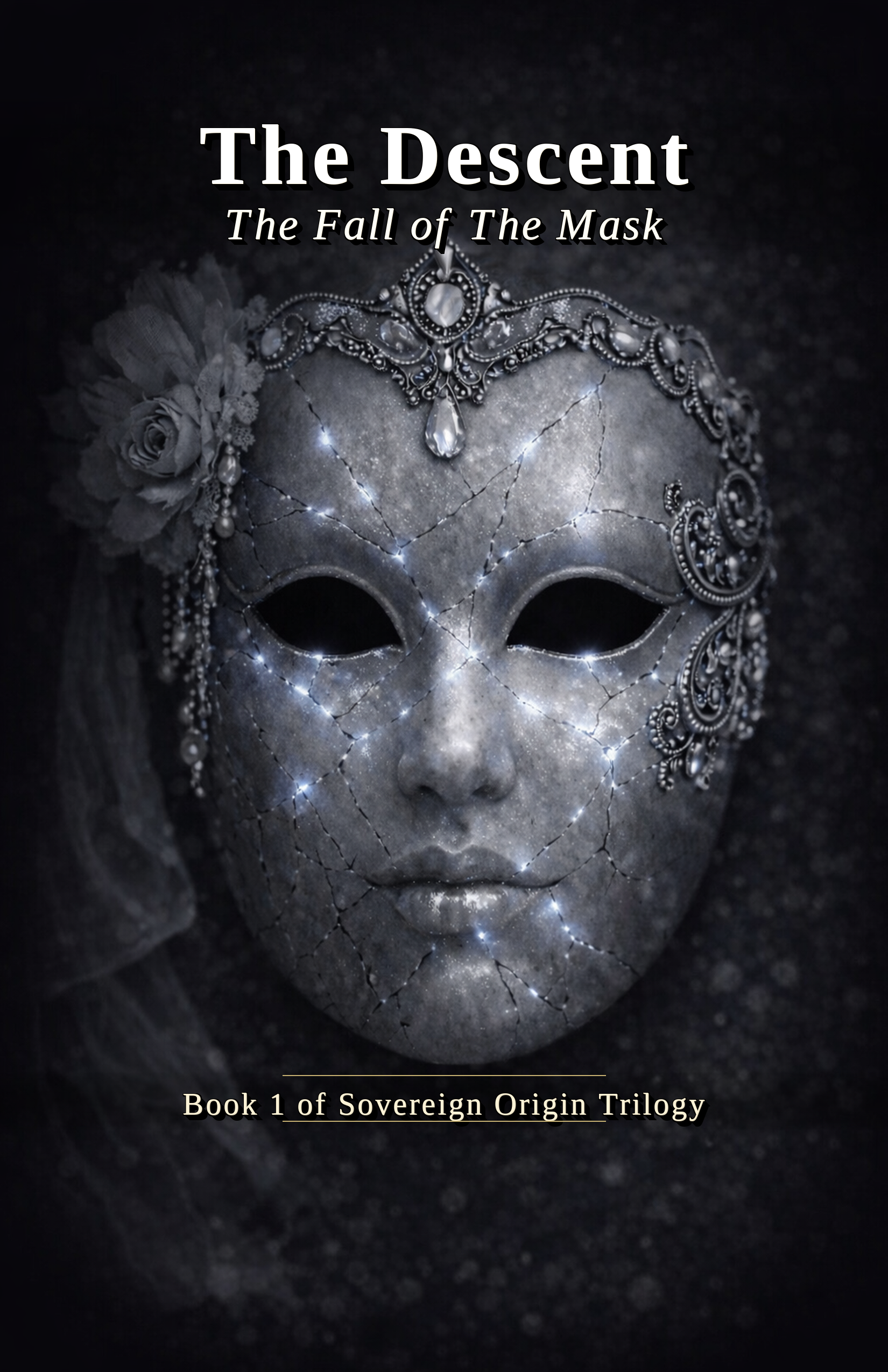 The Descent: The Fall of the Mask — Book One of The Sovereign Origin Trilogy, front cover.