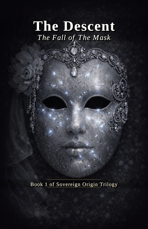 The Descent: The Fall of the Mask — Book One of The Sovereign Origin Trilogy, front cover.